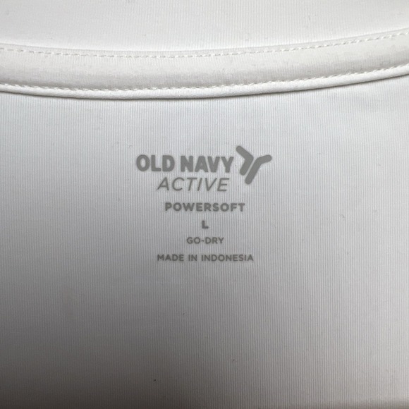 Old Navy PowerSoft Half Zip Sleeveless Athletic Dress Size Large White NWT - Picture 4 of 10